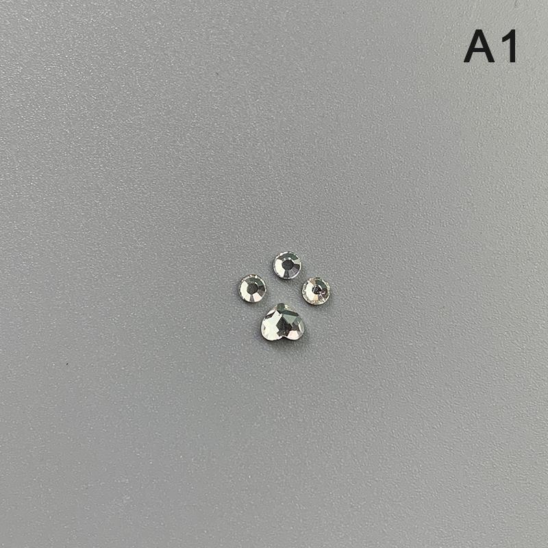 4Pcs Dental Tooth Gems Crystal Diamond Ornament Various Shapes Color Teeth Jewelry Denture Acrylic