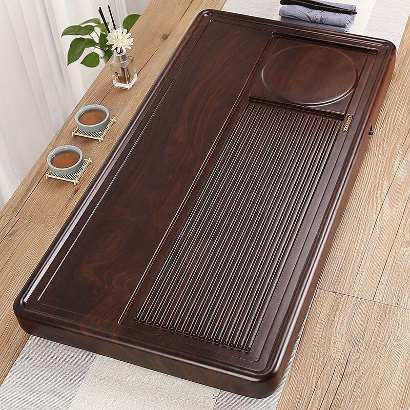 Household Wood Grain Plastic Tea Tray