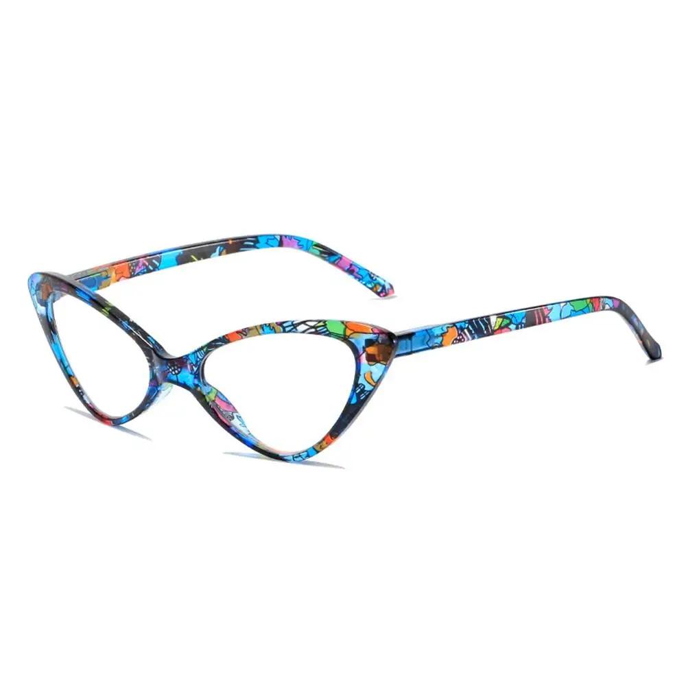Blue Ray Blocking Anti-Blue Light Reading Glasses Ultralight Eye Protection Round Eyeglasses Floral PC