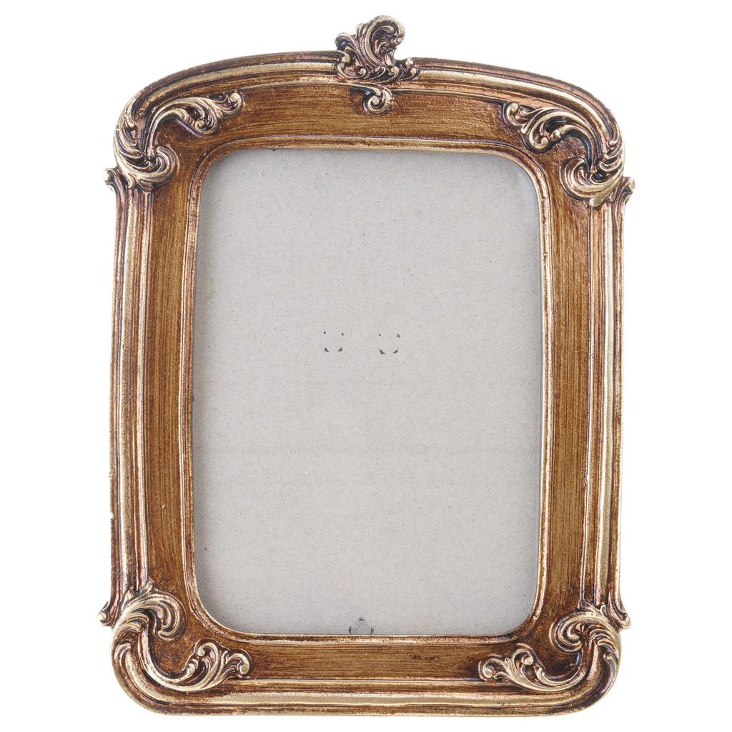 Elegant Retro Photo Frame Imitation Wood Embossed Picture Frame Home Ornaments