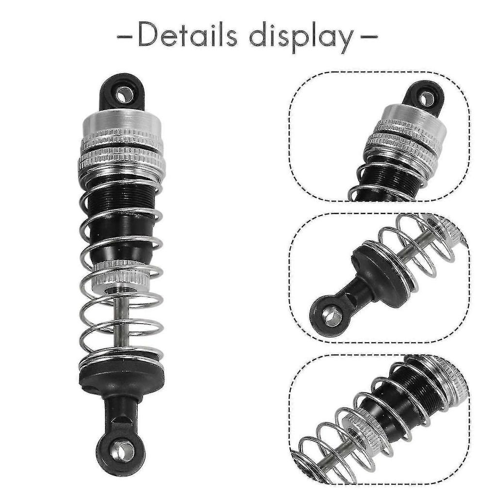 4pcs Upgraded Aluminum Capped Oil Filled Damper Compatible with Hbx 16889 M16100a 1/16 Rc Car Parts