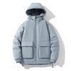 Cotton Clothing Men's Winter Loose Solid Color Cotton Jacket Thickened Workwear Big Yards Cotton Jacket Jacket Warm