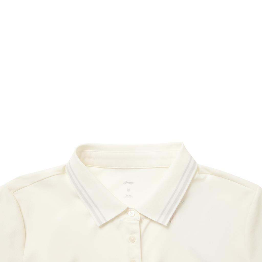 Li Ning Fitness Series Logo Embroidered Short Sleeve Polo Shirt Women tops APLW470-5