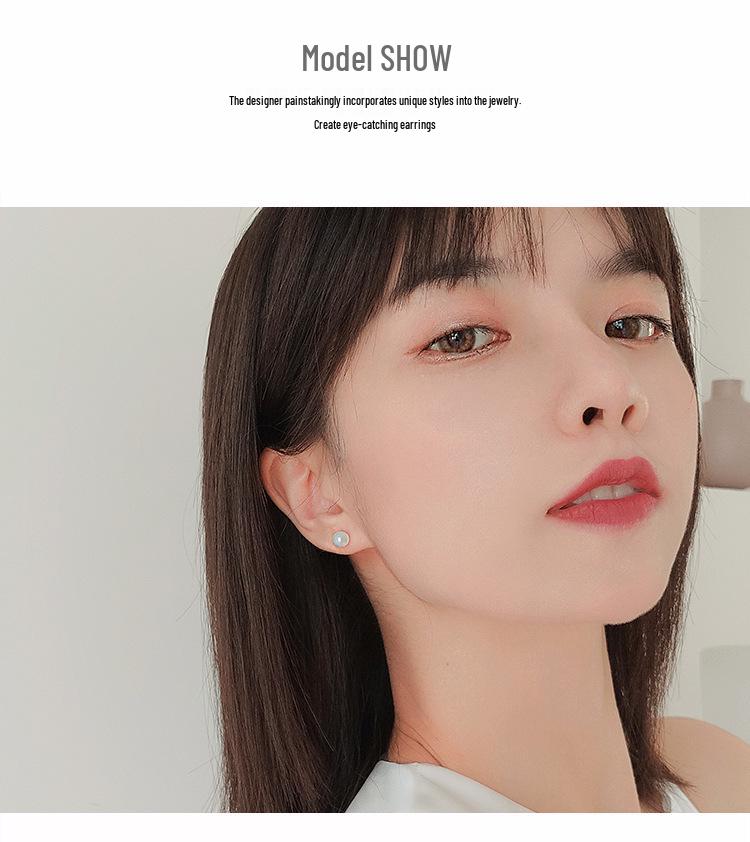 Qiaoen Natural Crystal Hetian Jade & 925 Silver Women's Earrings