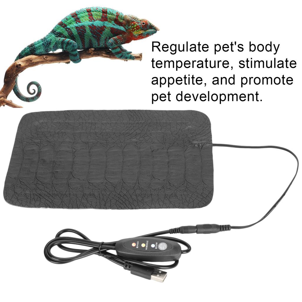 USB Reptilien Kratzfest Heizmatte Wasserdichte Wärmematte für Reptilien Schildkröte  (Klein )