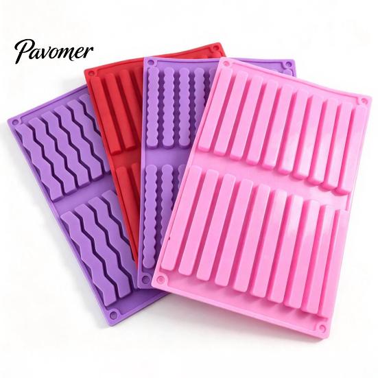 Family Friendly Baking Gadget Silicone Chocolate Mold, 20 Cavities Non-stick Flexible Tray, Heat Resistant Reusable Snack Bar Maker Food-grade