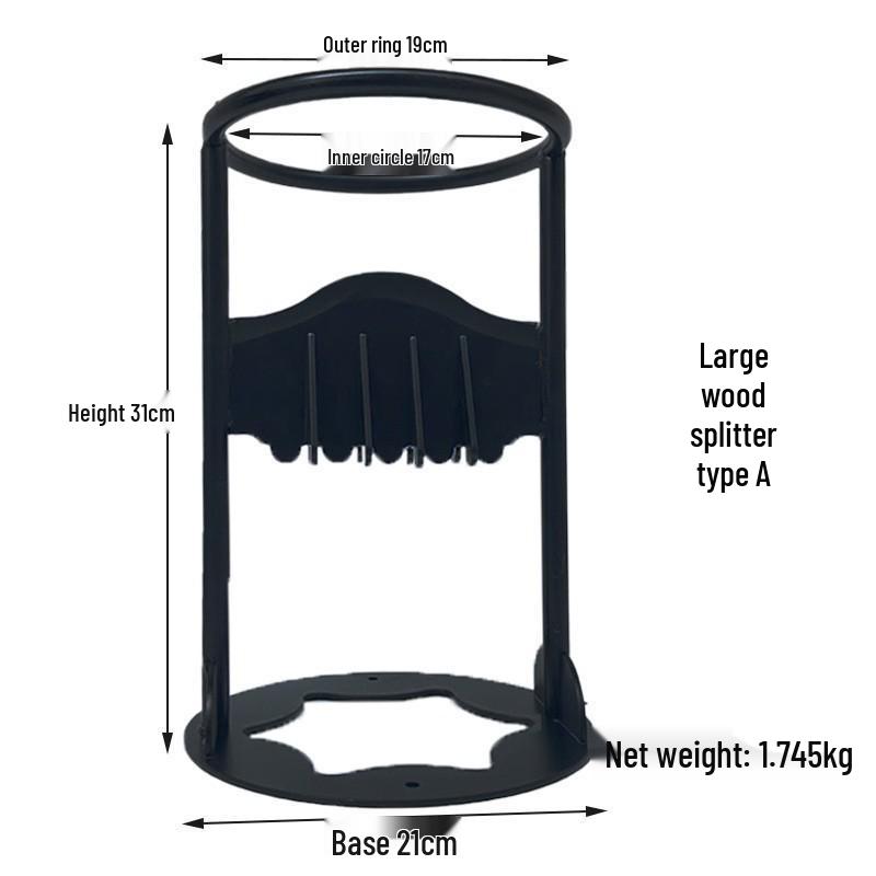 Wandmontierter manueller Holzspalter: Outdoor Camping Brennholz Spaltwerkzeug
