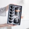 Portable Glass Travel Tea Set: Quick Outdoor Kung Fu Tea Cup & Japanese Teapot - Perfect Business Gift Set