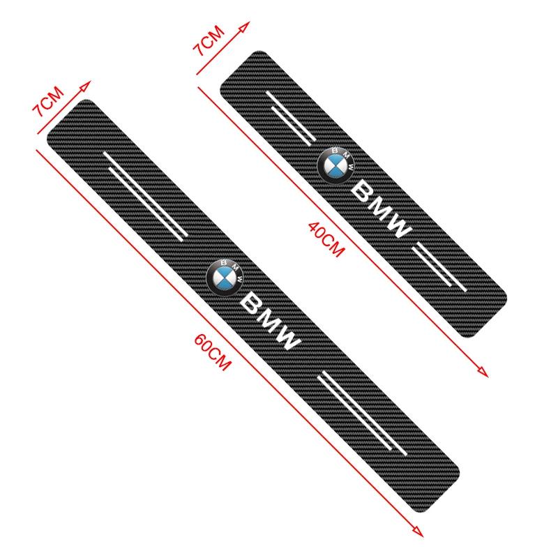 4 Stück Kohlefaser Auto Türschweller Schutzaufkleber Kratzfest Umbauaufkleber Für BMW M E34 E36 E60 E90 E46 E39 E70 F10 F20 F30