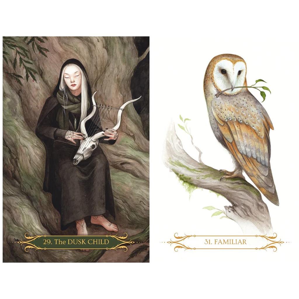 Kancharo Oracle Cards, 60-Card Tarot Card Set [A Compendium of Witches Oracle] Includes Japanese Oracle Card Basic Instructions & Pouch (Authentic)