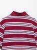 2025 Women's College Style Striped Polo Collar Slim Fit T-Shirt