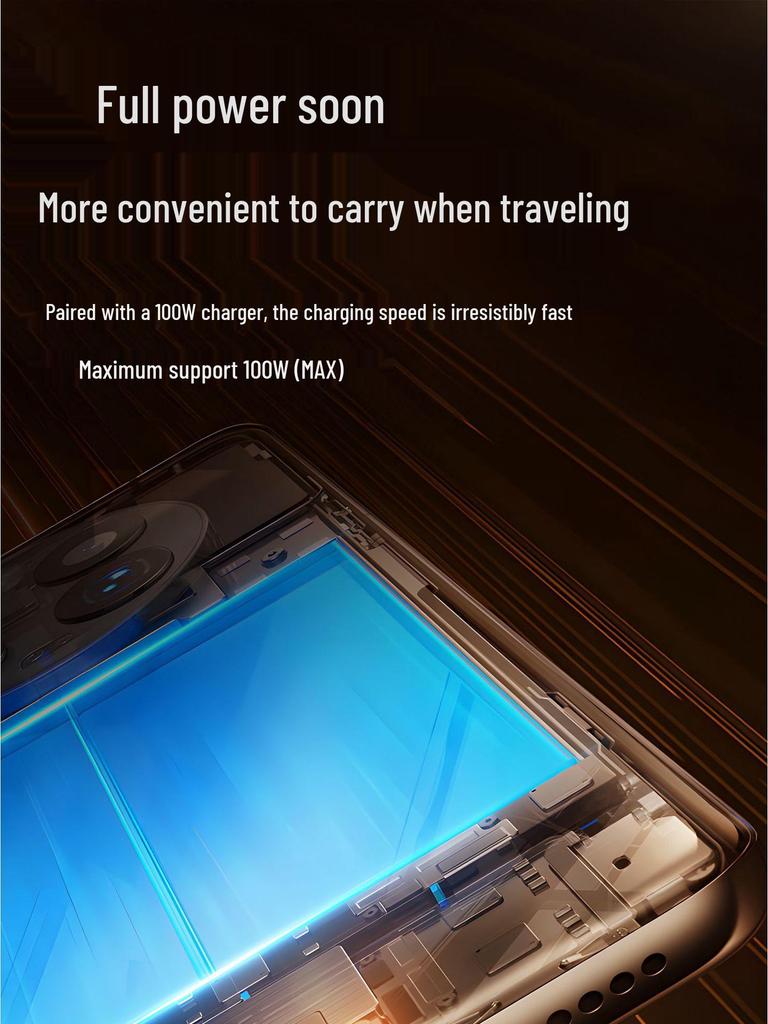 100W Transparent Digital Display Fast Charging Cable, 30W for Apple 14, 66W Type-C Universal Charger