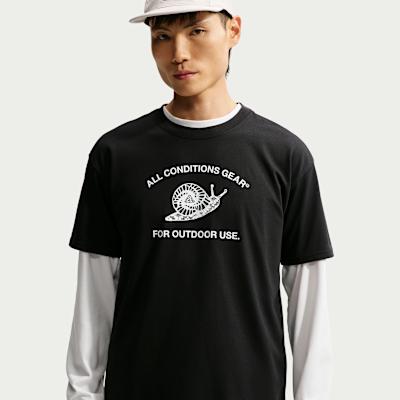 Nike T Shirts Men s Black Crew Neck S