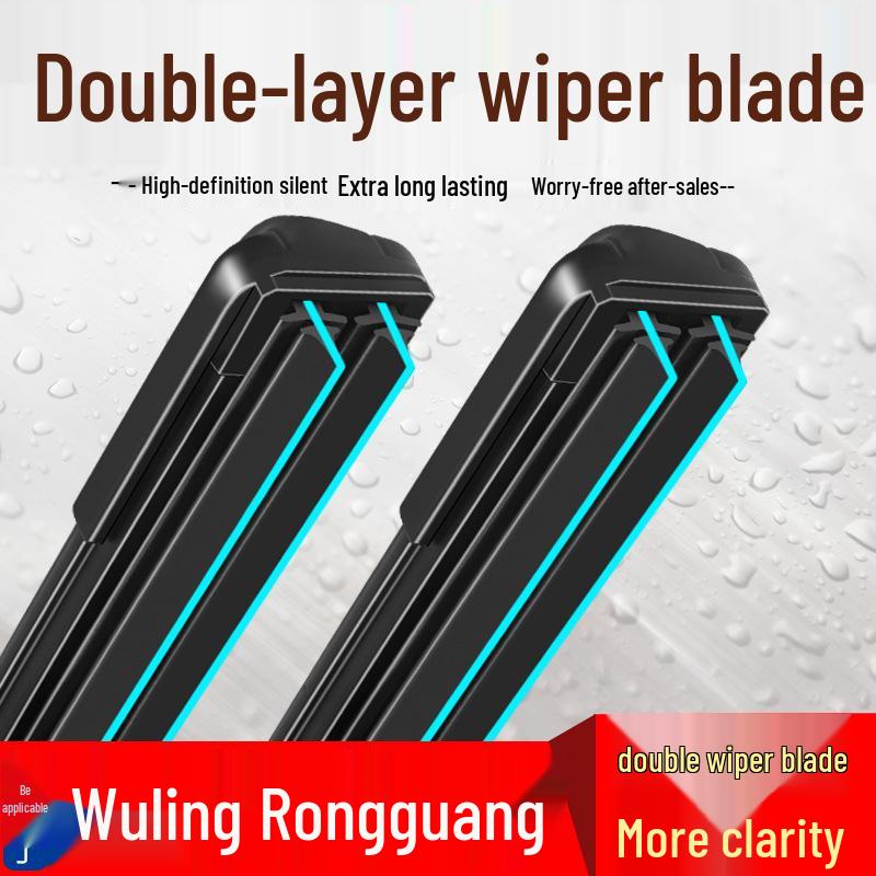 Compatible Wiper for Wuling Rongguang: Single/Double Row with Dual Rubber Strips