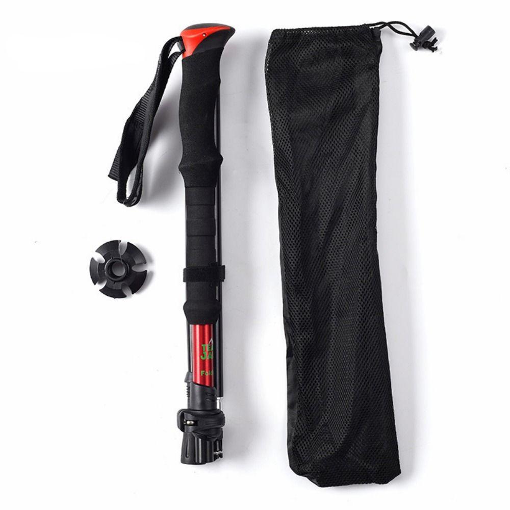 EVA Cross Country Cane Aluminum Wading Staff Expandable Walking Sticks  Climbing