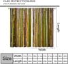 Bamboo Curta Vintage Rustic Plant Colourful Nature Tree Traditional Chinese Culture Decor Rod Pocket Window Treatments