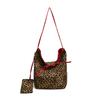 Simple Leopard Print Tote Bag for Women Large Capacity Shoulder Bag
