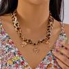 Adjustable Bohemian Scarf Necklace Vintage Neck Chain Sweet Cherry Strawberry Choker  Casual Wear