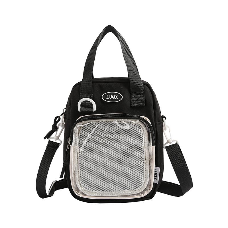 New shoulder bag ins wind small satchel fresh and cute middle school student bar pain bag handbag transparent bag female