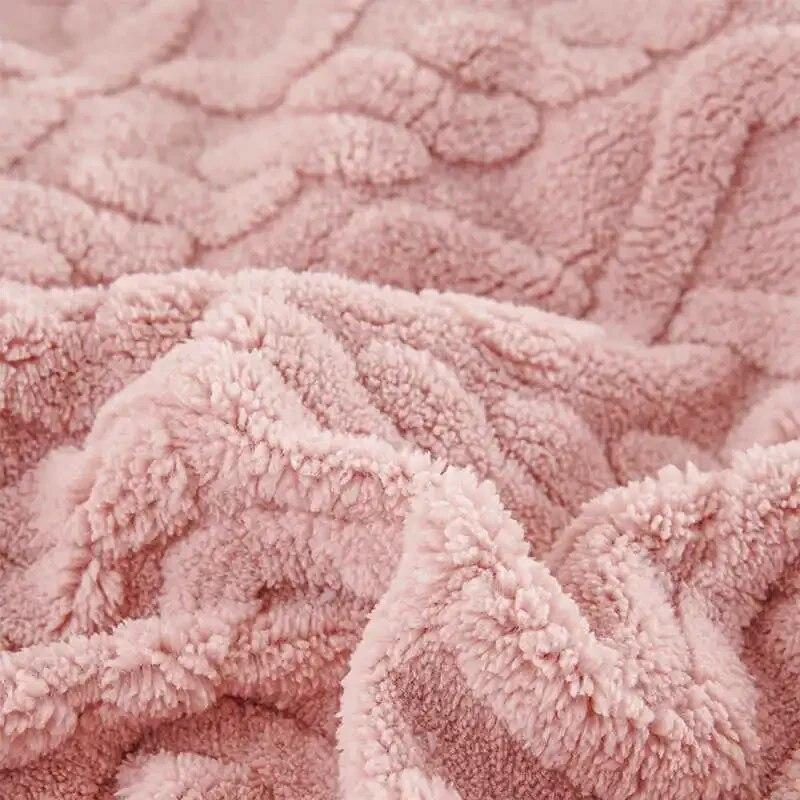 Anti-slip Plush All Inclusive Sofa Mattress Geometric Polar Fleece Couch Slipcover Combination Sofa Covers