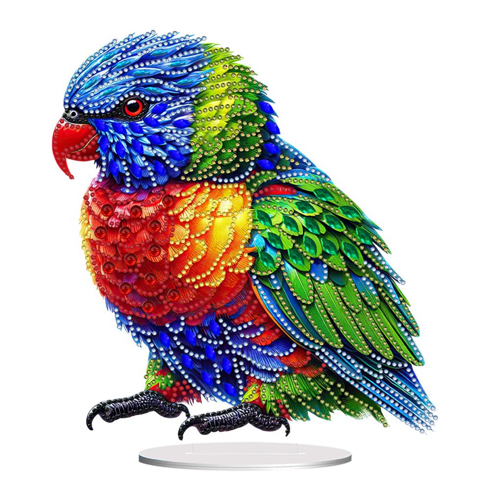 

Acrylic Special Shape Bird Diamond Painting Tabletop Ornaments Kit Table Top Diamond Painting Ornament Kits for Adults Beginner