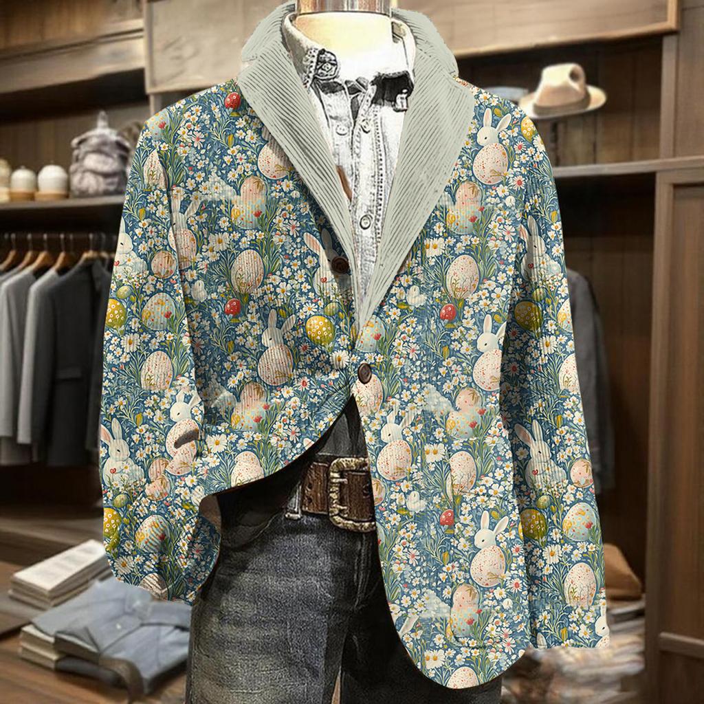 Men's Business Casual Carnival Corduroy Jacket