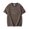 Heavy Short-sleeved T-shirt for Men's New Brand Large-size Clothes Half-sleeved Summer Retro T-shirt