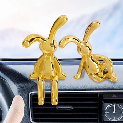 Car Interior Cartoon Animal Ornaments Soft Decorations Table Doll Rabbit Sitting Ornaments Simple Decoration Office Supplies