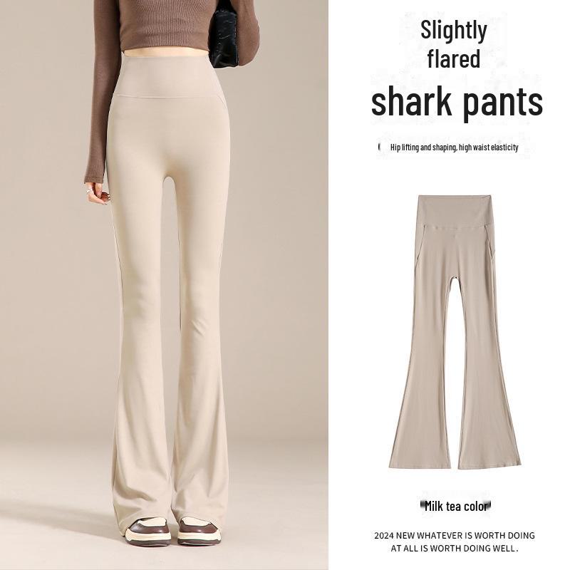 High-Waist Yoga Horseshoe Pants: Tummy Control, Slimming, Barbie Flare, Autumn Outerwear for Women