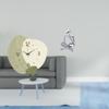 Silent Abstract Wall Clock Thinker Statue Room Decor Decorative Hanging for Kitchen Office