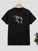T-Shirt mit Löwendruck