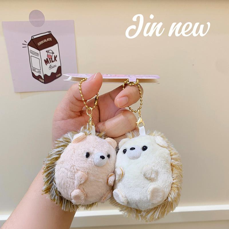 Plush Soft Dog Keychain Animal Keyring Magnetic Backpack Pendant Pair Gift Keys