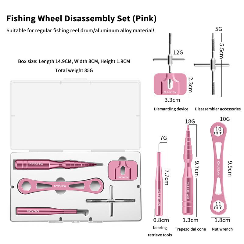 Reel Bearing Pin Remover Fishing Reel Bearing Pin Remover Tool Fishing Reel Bearing Pin Spinning Wheel Remover Tool 1Set