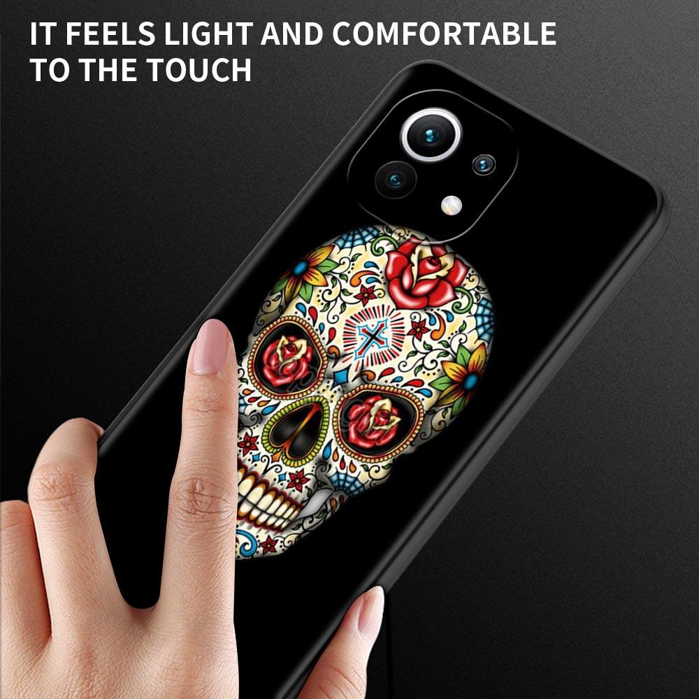 Straszna czaszka szkielet Capa dla Mi POCO X3 F3 GT uwaga 10 Pro Lite etui na Poco X3 NFC M3 Pro M3 F3 F1 Caso dla Xiaomi CC9 Pro