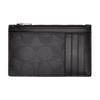 Card Case 13 Classic Zipper PVC And Cowhide Leather Wallet Unisex Wallet Charcoal-Black Monogram C4281-QBA45