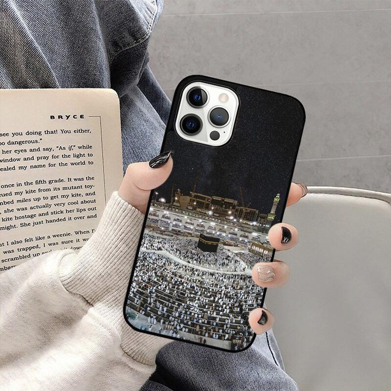 Islamic Muslim Pilgrims In Mecca Phone Case For iPhone 17 Air 16 15 14 Plus 11 12 13 Pro Max Coque Cover Shell