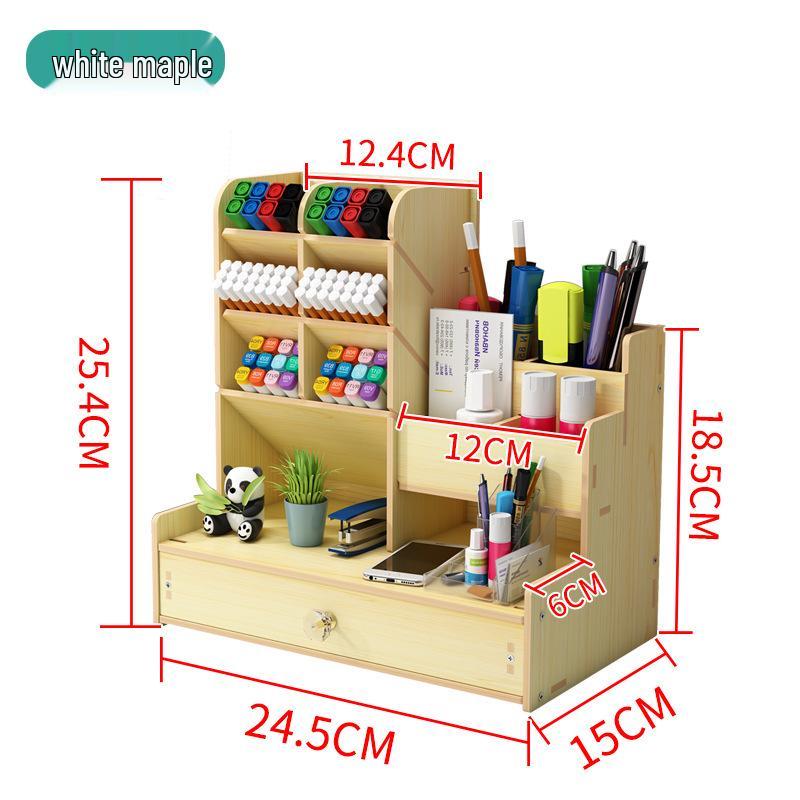 Severský módní velkokapacitní box na kancelářské dokumenty s přihrádkami a stolním držákem na tužky