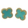 High-end Fashion Lucky Four-leaf Clover Titanium Steel Earrings Light Luxury Earrings New Versatile Women's Earrings