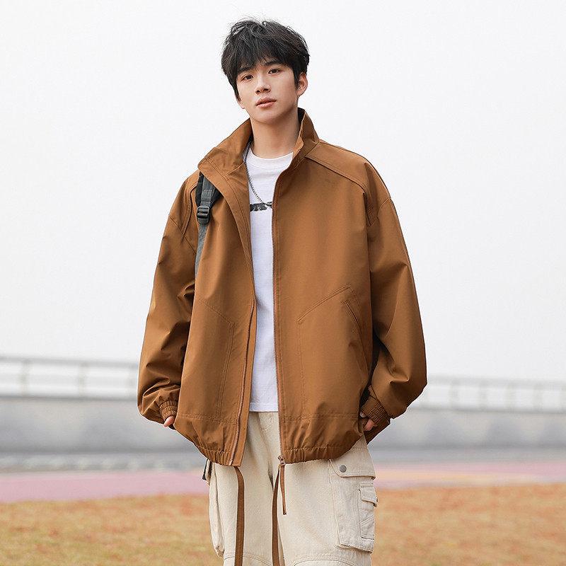 Wassup Sohot Men's Windproof Stand-up Collar Jacket