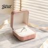 Desktop Jewelry Organizer Metal Gift Anti-Scratch Lining Velvet Box Case Pearl with Golden Box