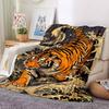 1pc Tiger Wave Print Blanket - Perfect Gift for Birthdays, Christmas & Halloween- Soft, Warm & Versatile yy250909133