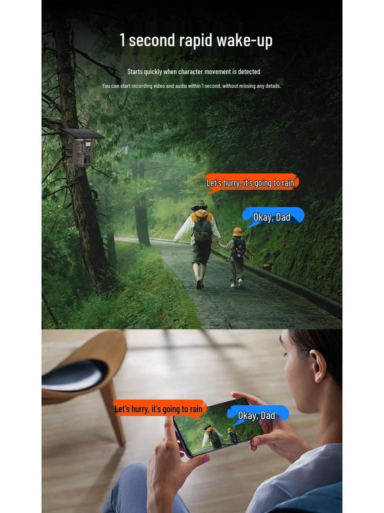 OKAM Pro 4G Solar-Powered HD Infrared Night Vision Hunting Camera