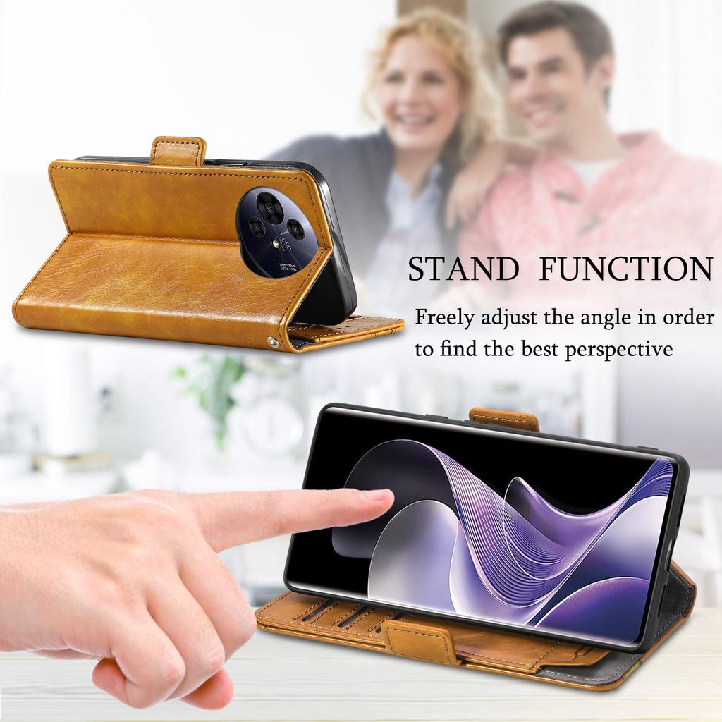 For TCL 50 Pro NxtPaper 5G Phone Cases CASENEO PU Leather Cover Stand with RFID Blocking Wallet