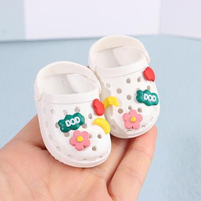 1 paio di scarpe per bambole, sandali con mini buchi, scarpe da spiaggia, accessori per bambole, giocattoli
