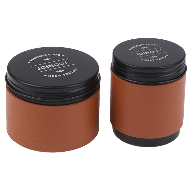 Portable Mini Coffee Bean Storage Jar Aluminum Alloy Coffee Powder Sealed Tank Outdoor Camping Coffee Bean Tea Storage Container