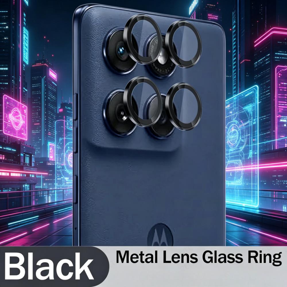 HD Metal Alloy Ring 9H Tempered Glass Lens Protect For Motorola Signature Edge 70 Fusion+ Pro Ultra 60 G87/77/67/57/47/37 Cover