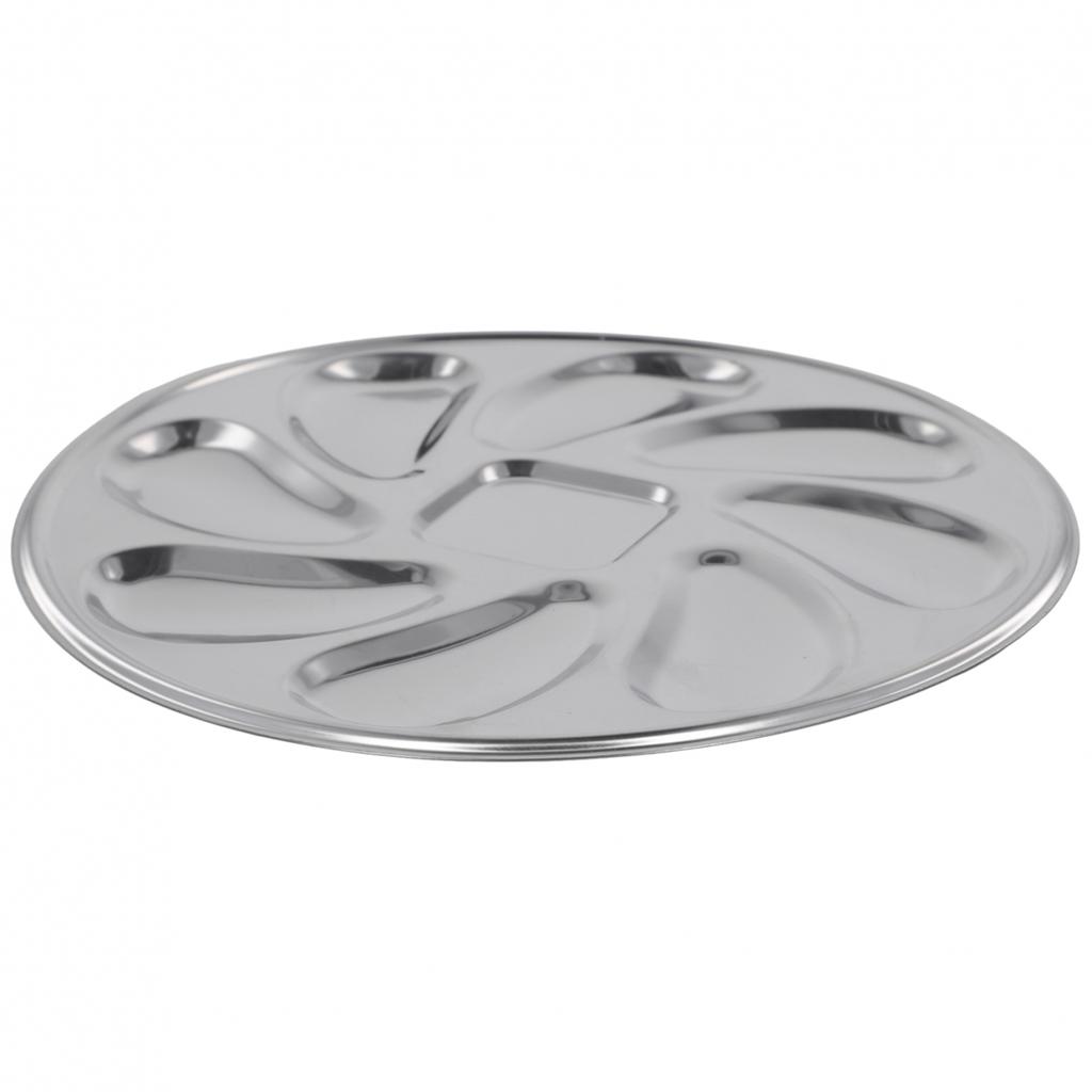 Seafood Tools 9 Slots Stainless Steel Oyster Container Oyster Plate