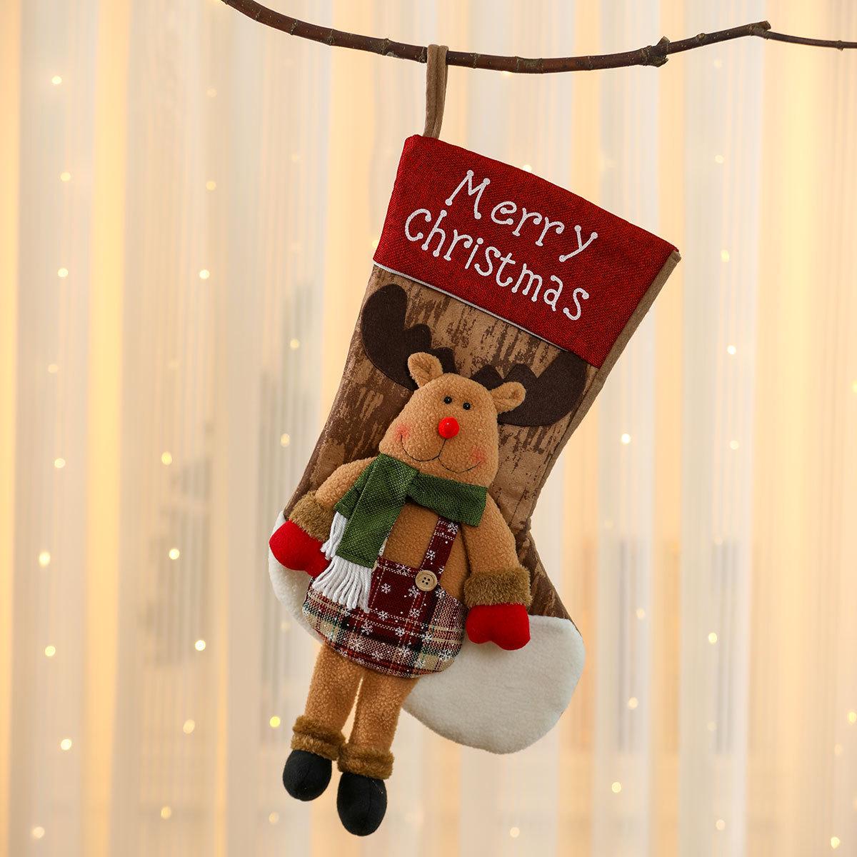 

Extra Large Cartoon Christmas Stocking for Hanging - Festive Holiday Gift Décor