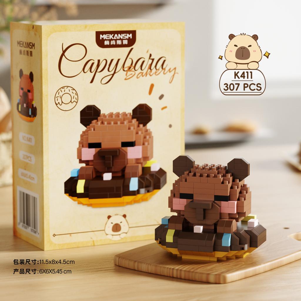 Kawaii Gifts Capibara Toys Micro Particle Building Blocks Cartoon Figure Children Toys Back-to-School MINISO