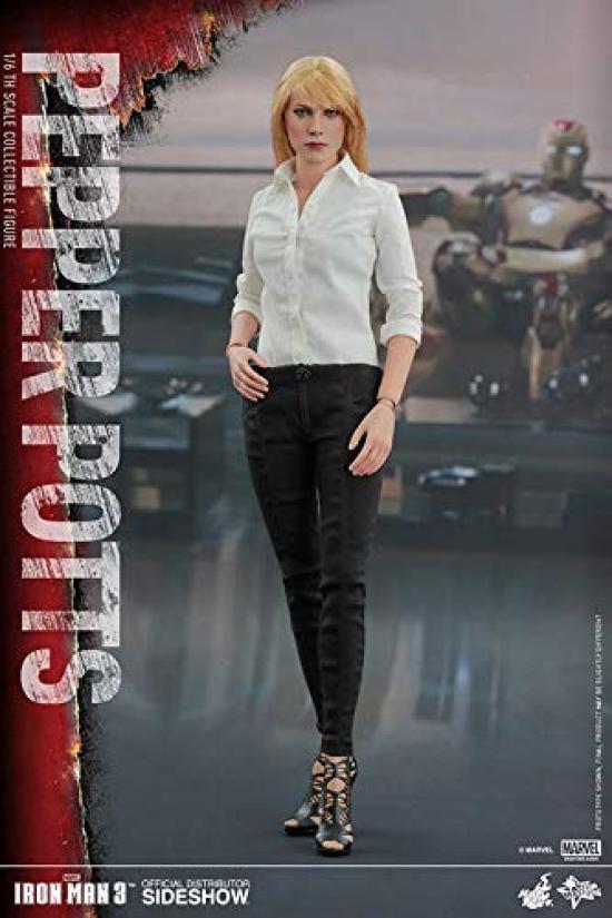 Movie Masterpiece Iron Man 3 Pepper Potts Scale Plastic Painted Movable Figure 1/6
